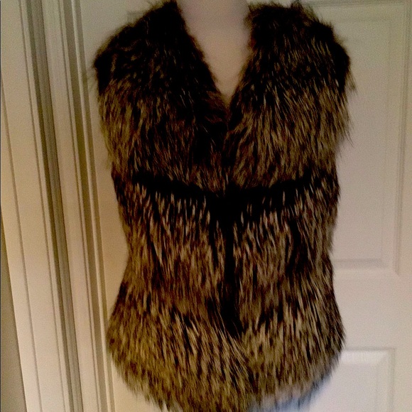 Salvatore Ferragamo y REAL FUR, DYED FOX FUR size M Italian 42 . - Picture 11 of 15